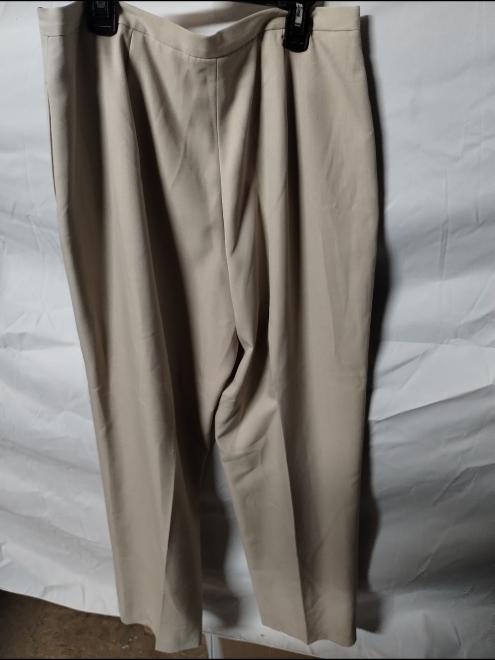 Women's Beige Tailored Trousers - Classic Workwear Style